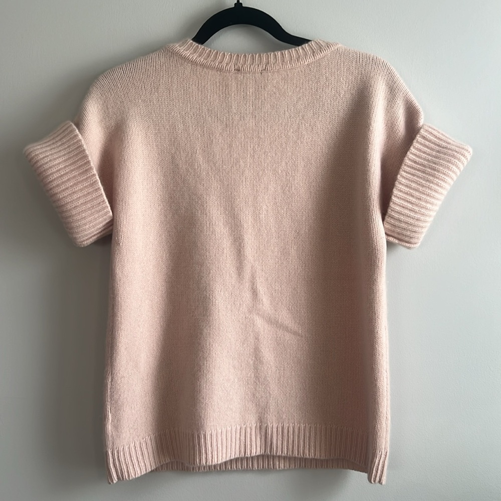 Talbots pure cashmere short sleeve knit sweater - Picture 4 of 6